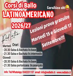 Nuovi corsi di Salsa e bachata settembre 2026 cinisello balsamo milano