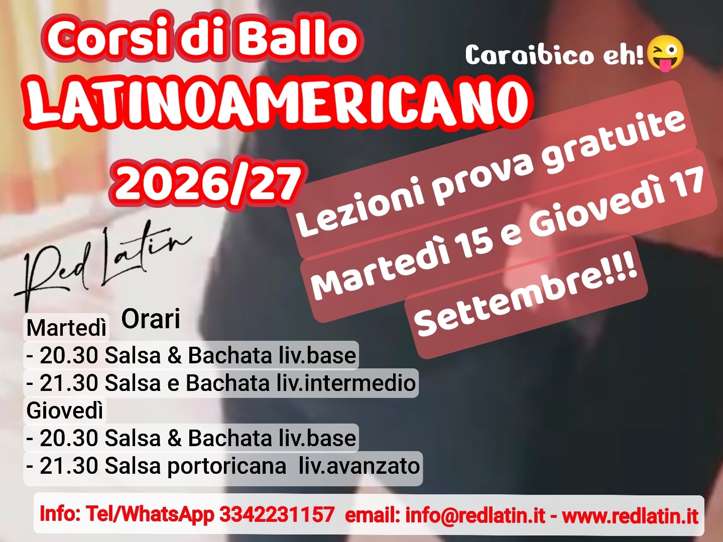 Nuovi corsi di Salsa e bachata settembre 2026 cinisello balsamo milano